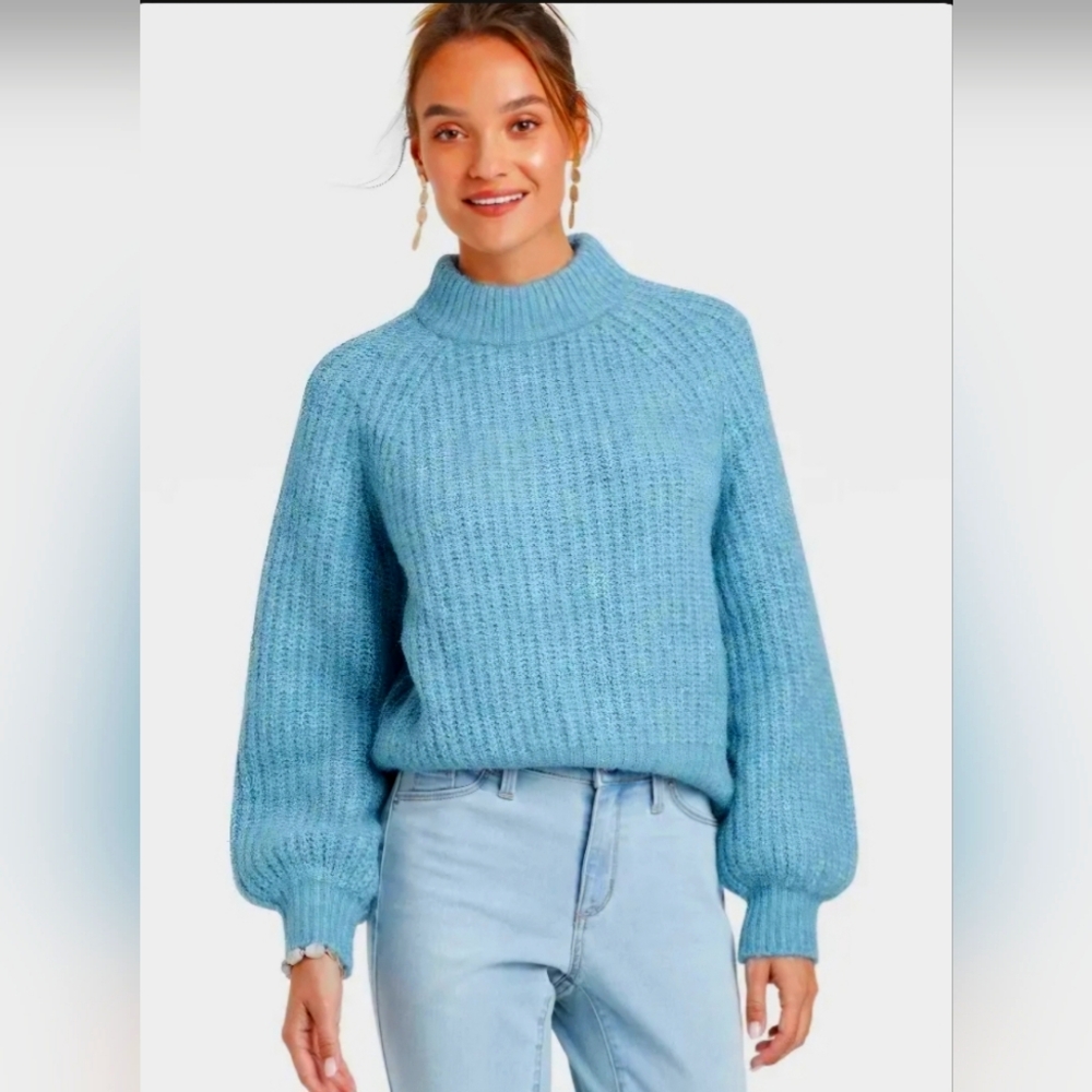 Universal Thread Mock-Neck Pullover Sweater - image 1